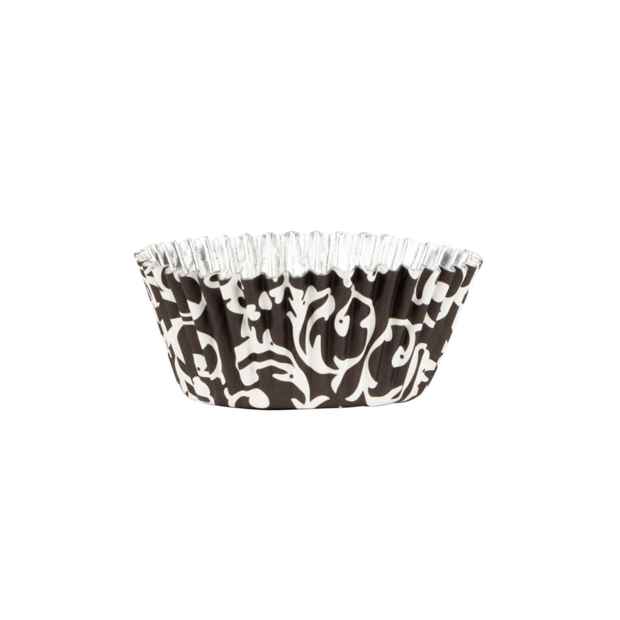 Black Design Paper/Foil Baking Cups - 40 Count - The Closeout Connection
