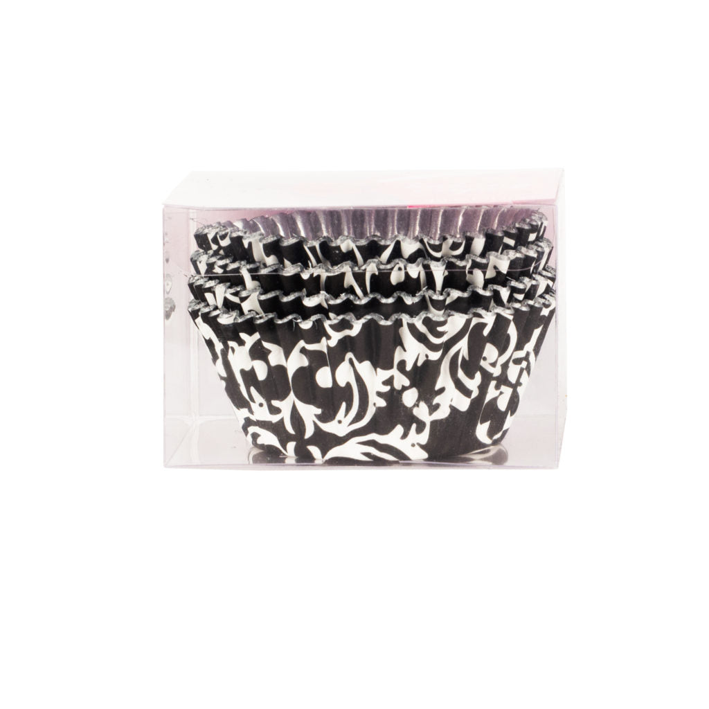 Black Design Paper/Foil Baking Cups - 40 Count