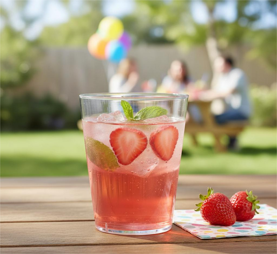 10oz Hard Plastic Round Tumblers- 16 Count - The Closeout Connection