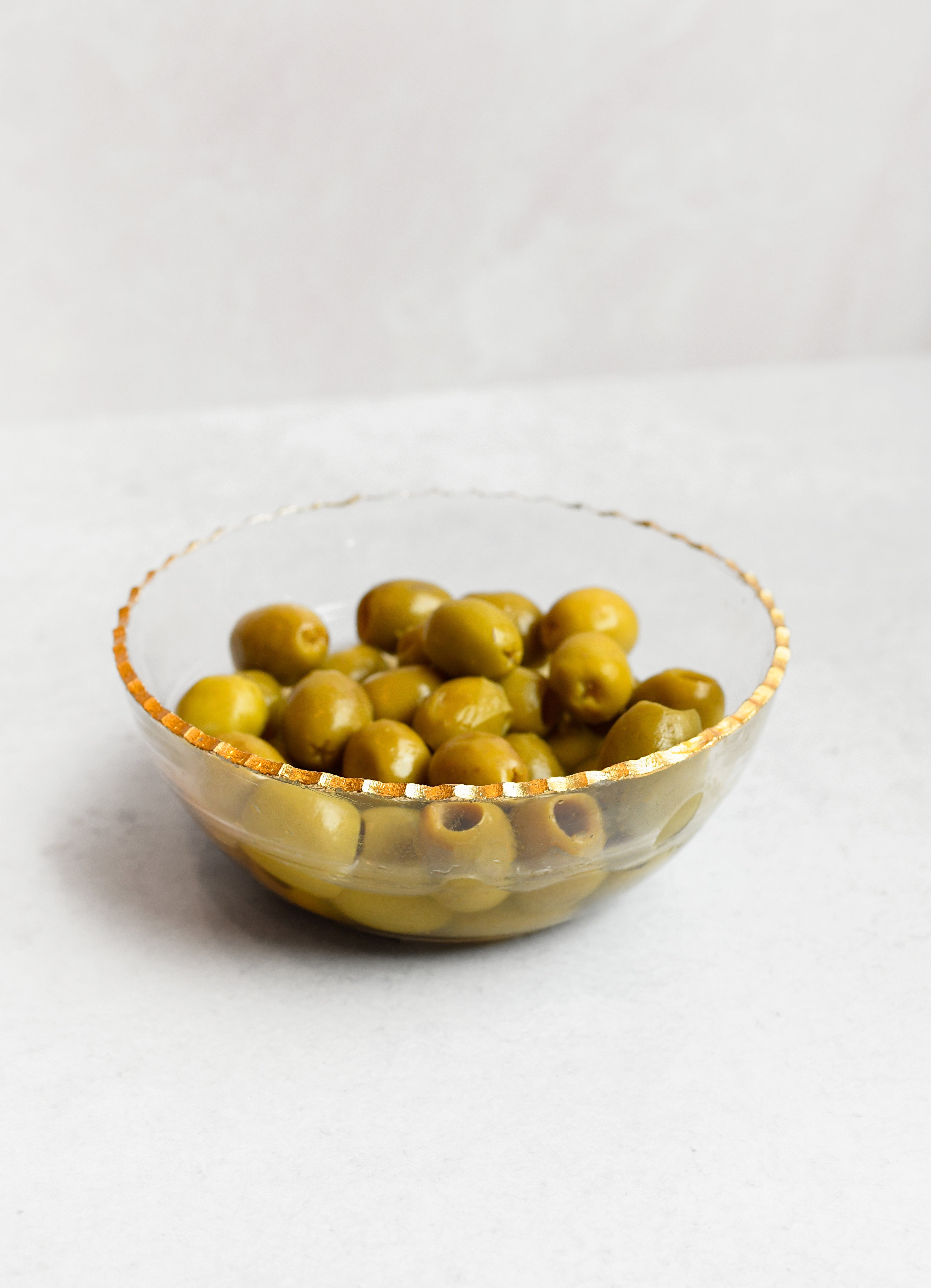 Gold Rimmed Dessert Cups Set of Four