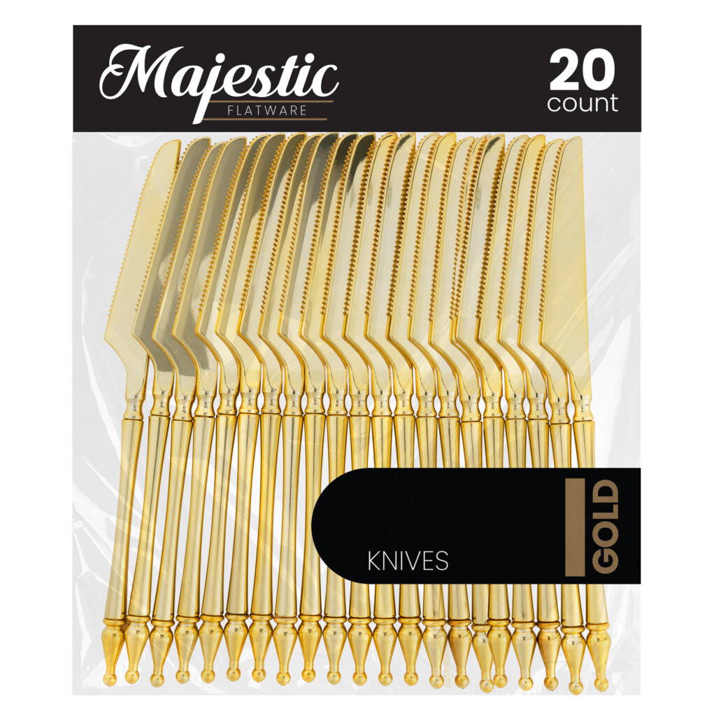 Majestic Flatware Gold Knives - The Closeout Connection #Color_Gold#Type_Knives