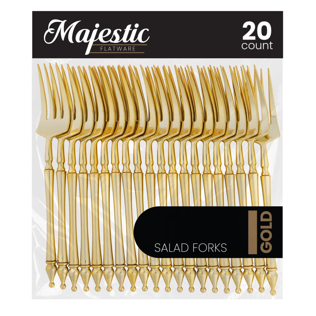 Majestic Flatware Gold Salad Forks - The Closeout Connection #Color_Gold#Type_Salad Forks