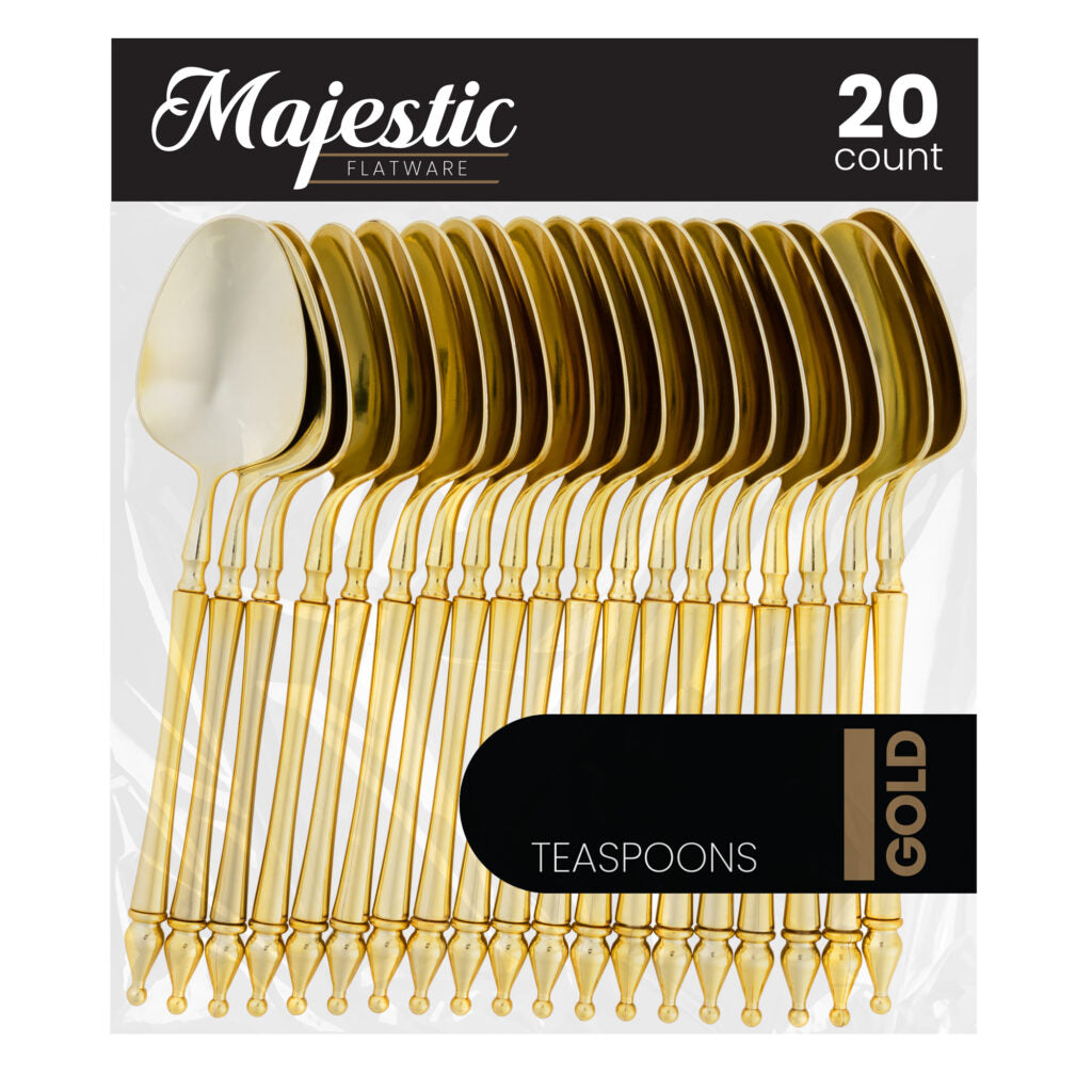 Majestic Flatware Gold Teaspoons - The Closeout Connection #Color_Gold#Type_Teaspoons