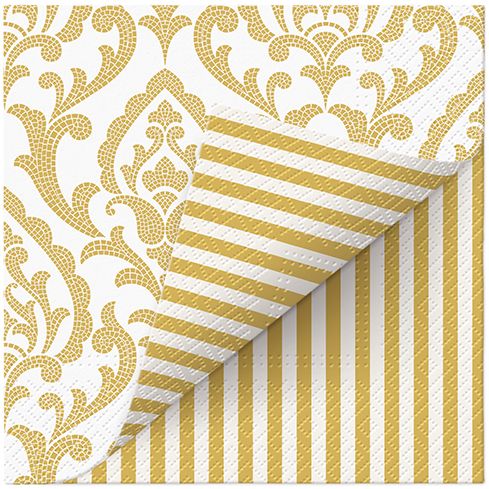 Portuguese Tiles Stripe Lunch Napkin - 20 Count