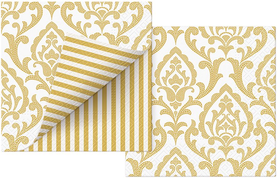 Portuguese Tiles Stripe Lunch Napkin - 20 Count