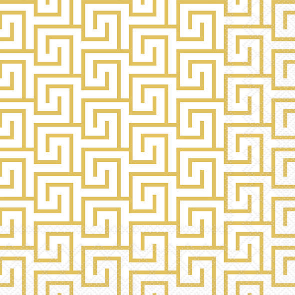 Greek Key Lunch Napkin - 20 Count - The Closeout Connection