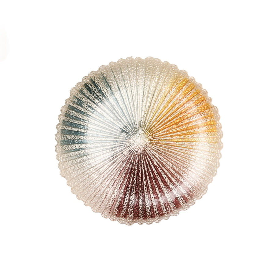 10" Colorful glass plate - The Closeout Connection