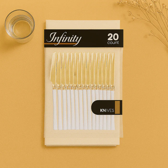 Gold and White Knives- 20 Ct
