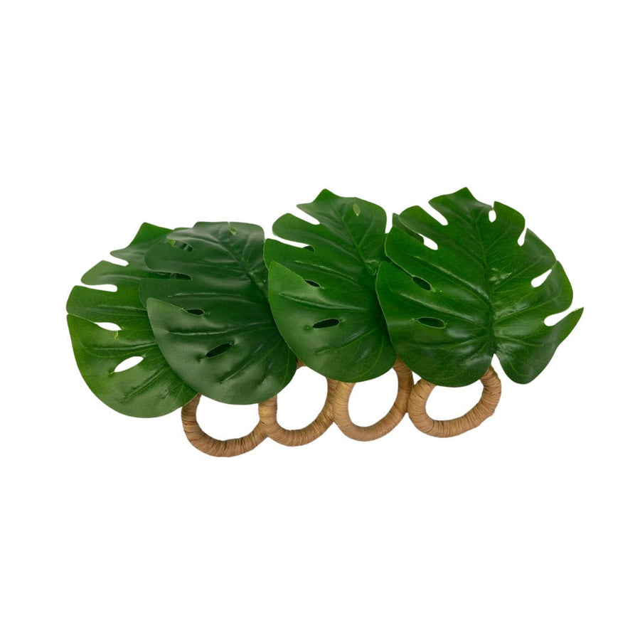 Leaf Napkin Ring - 4 Count - The Closeout Connection