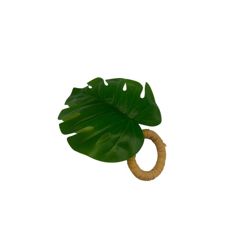 Leaf Napkin Ring - 4 Count - The Closeout Connection