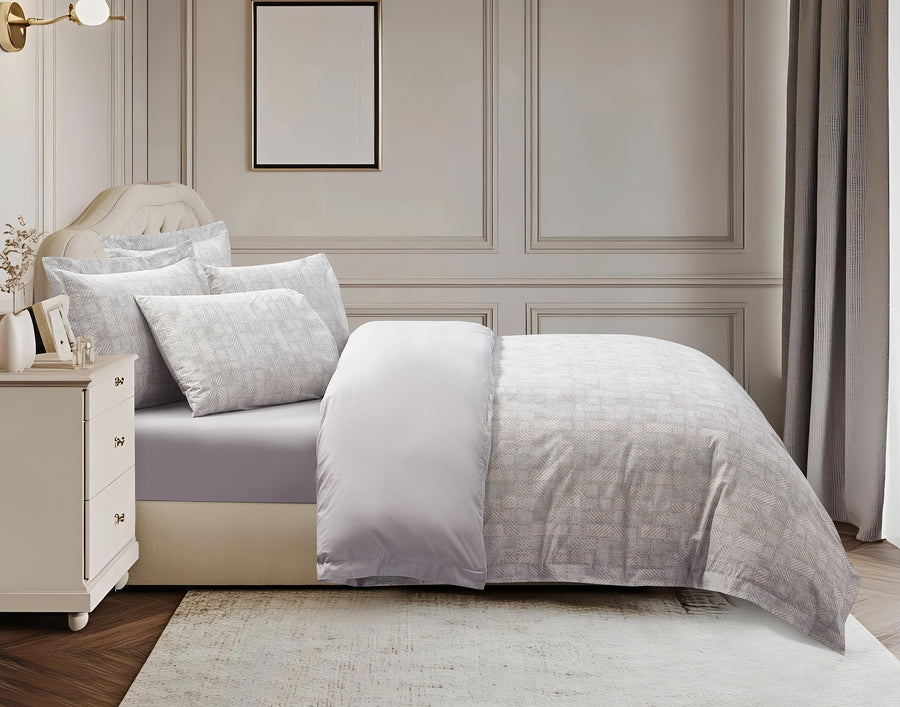 Grey Canopy 8 Piece Bedding Set side view
