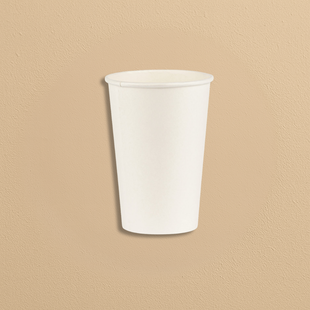 White Paper Hot Cups - 50 Count