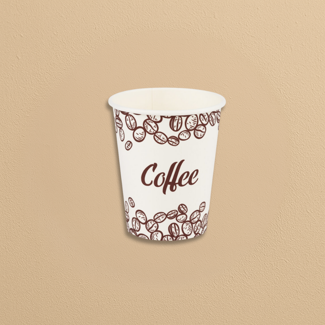 Coffee Print Hot Cups - 50 Count