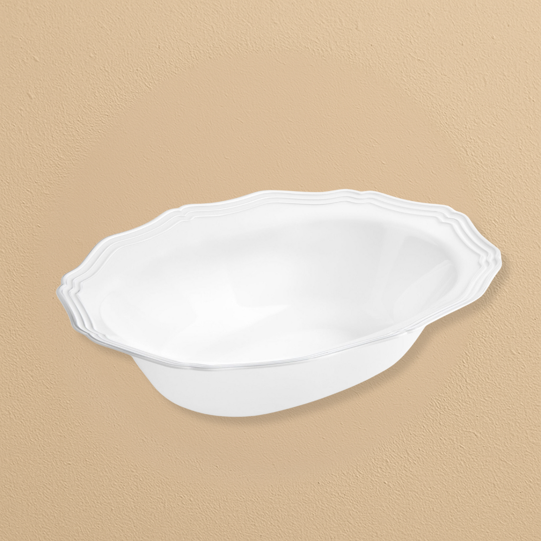 Aristocrat Medium Silver Serving Bowl - 25 Count