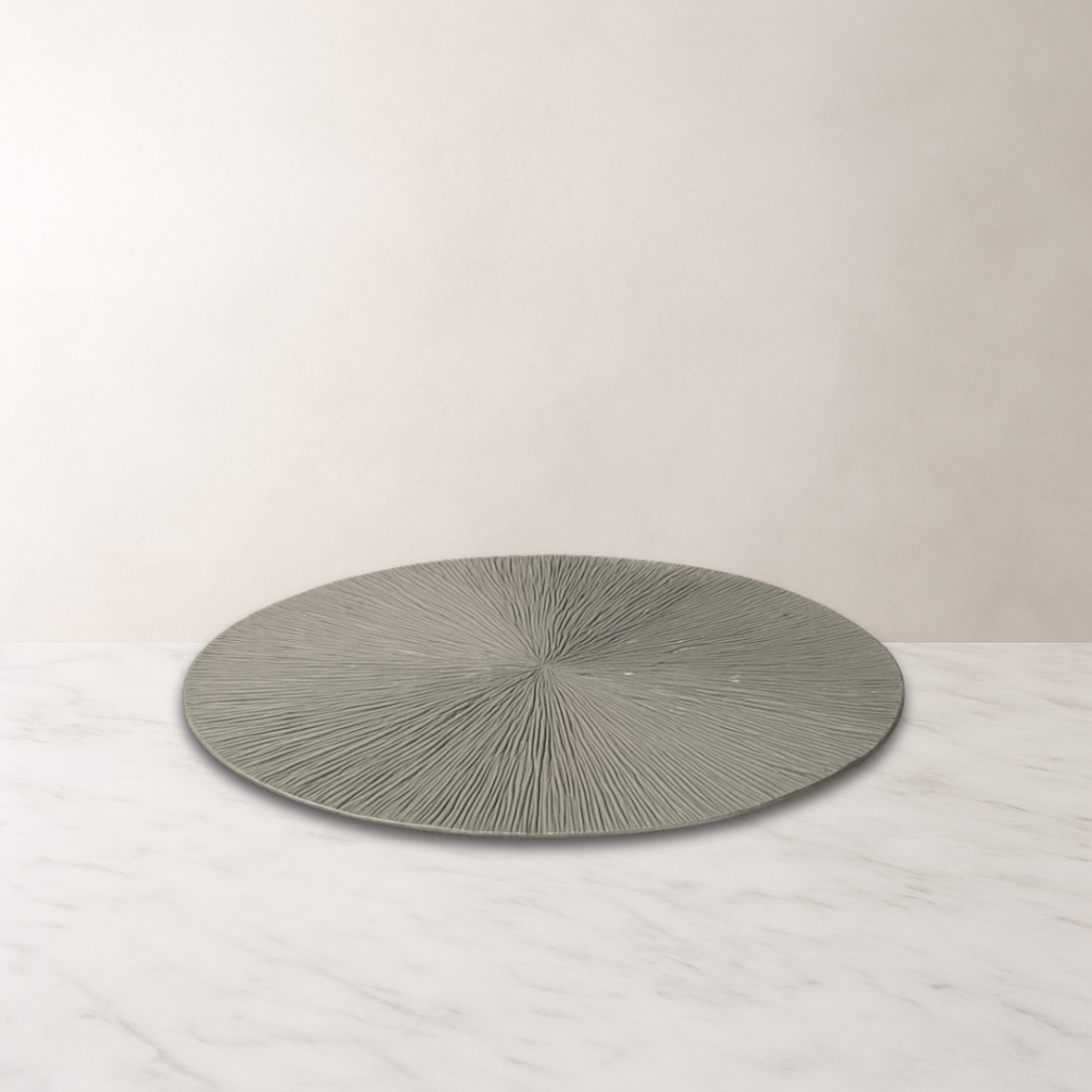 Silver Streak Round Placemat