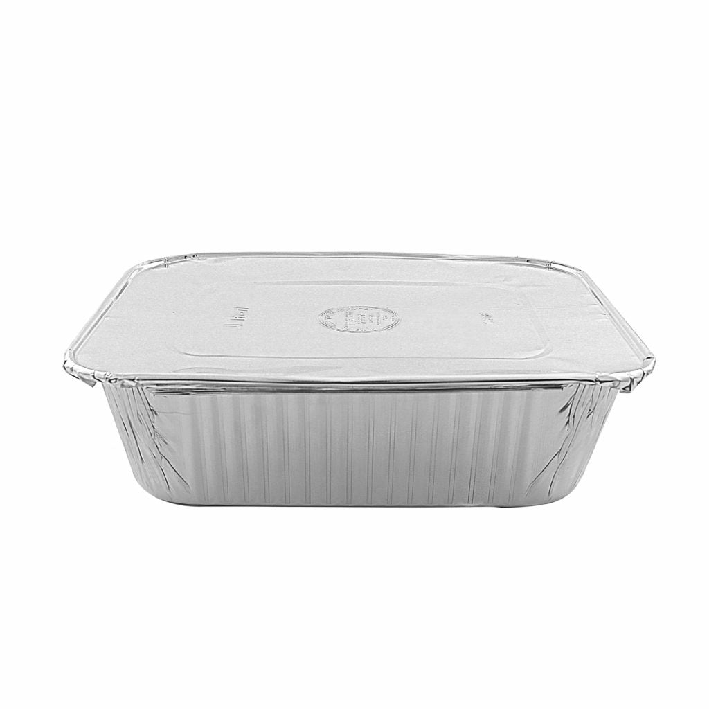 Oblong 5 lb. Aluminum Pans - 4 Count
