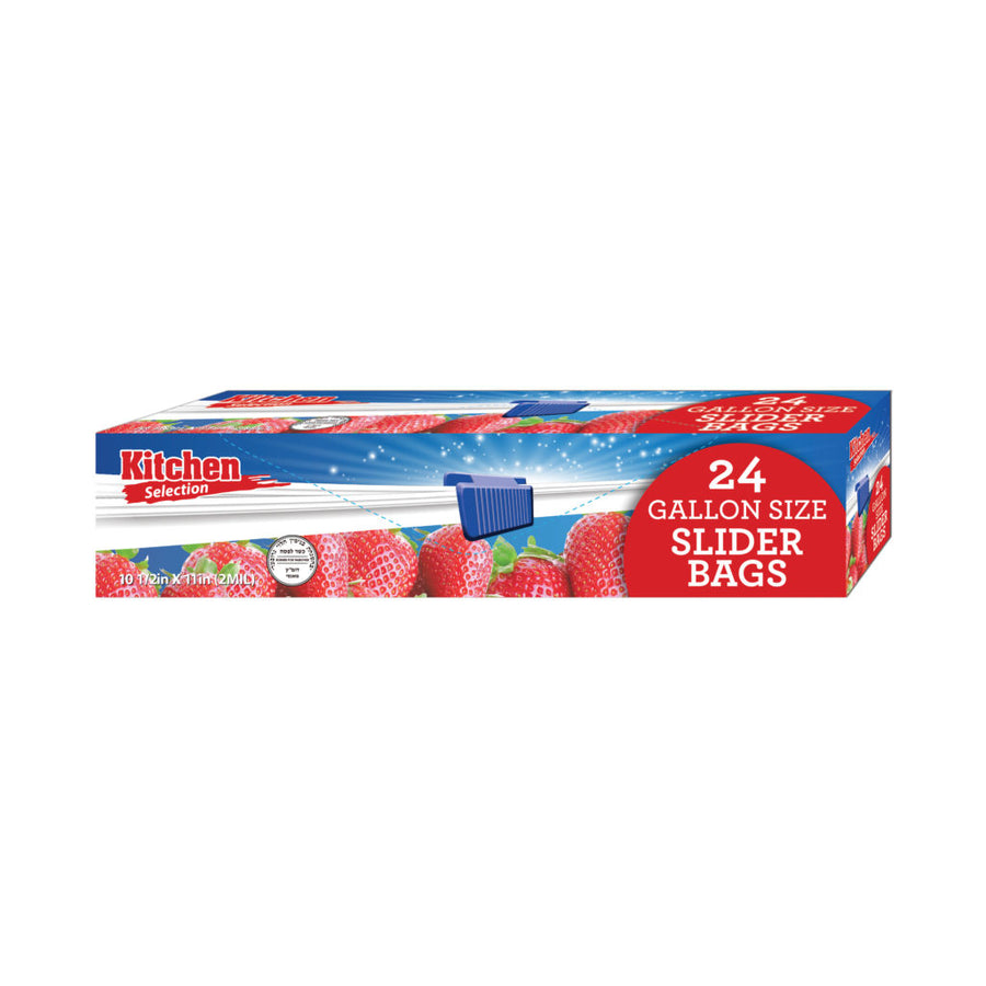 1 Gallon Slider Bags - 24 Count - The Closeout Connection