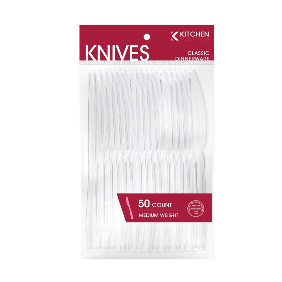 Kitchen Medium Weight Clear Flatware Knives