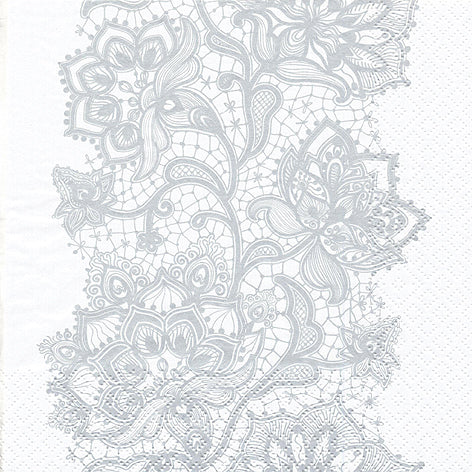 Lace Pattern Lunch Napkin - 20 Count