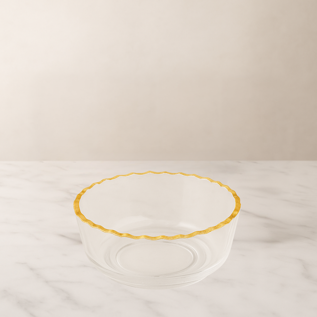 Monte Carlo Large Gold Rimmed Bowl 69oz