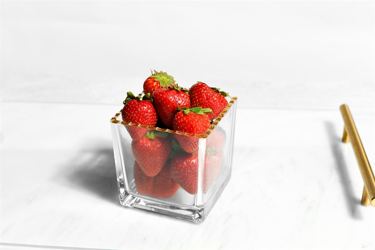 Monte Carlo Large Gold Rimmed Dessert Cups 16oz