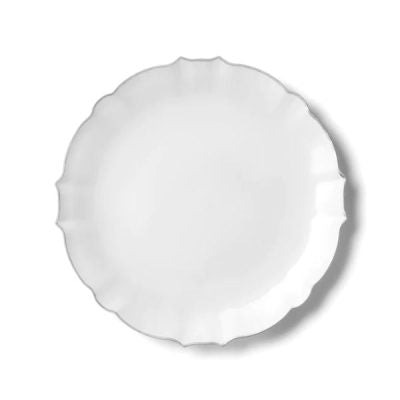 Decor Luxe Collection White 10" Dinner Plate - 10 Count - The Closeout Connection