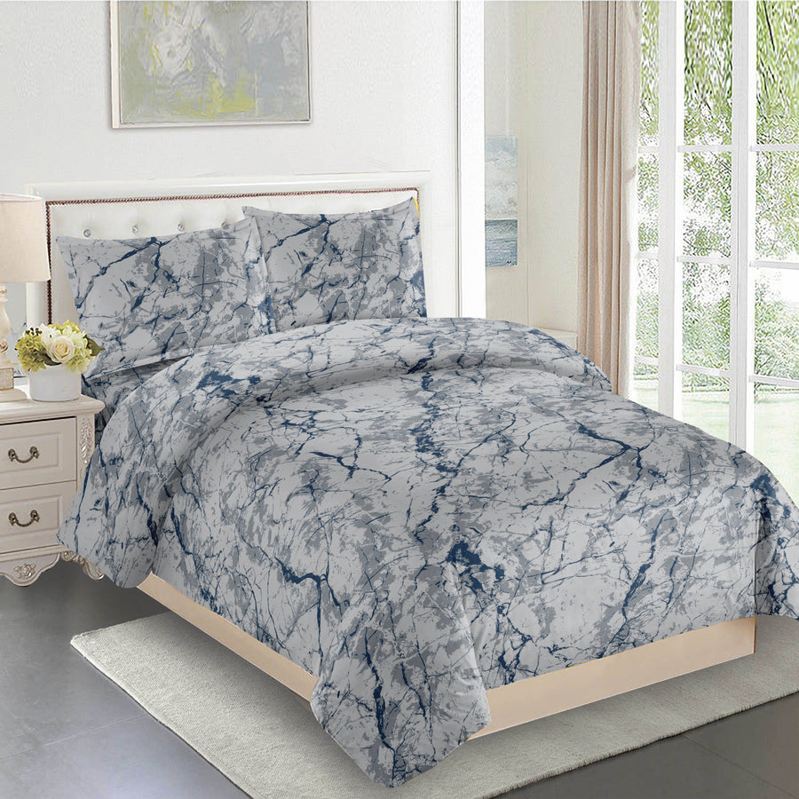 Marble Crib Bedding Set - 3 Piece