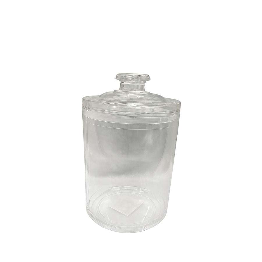 Round Lucite Container with Lid - The Closeout Connection