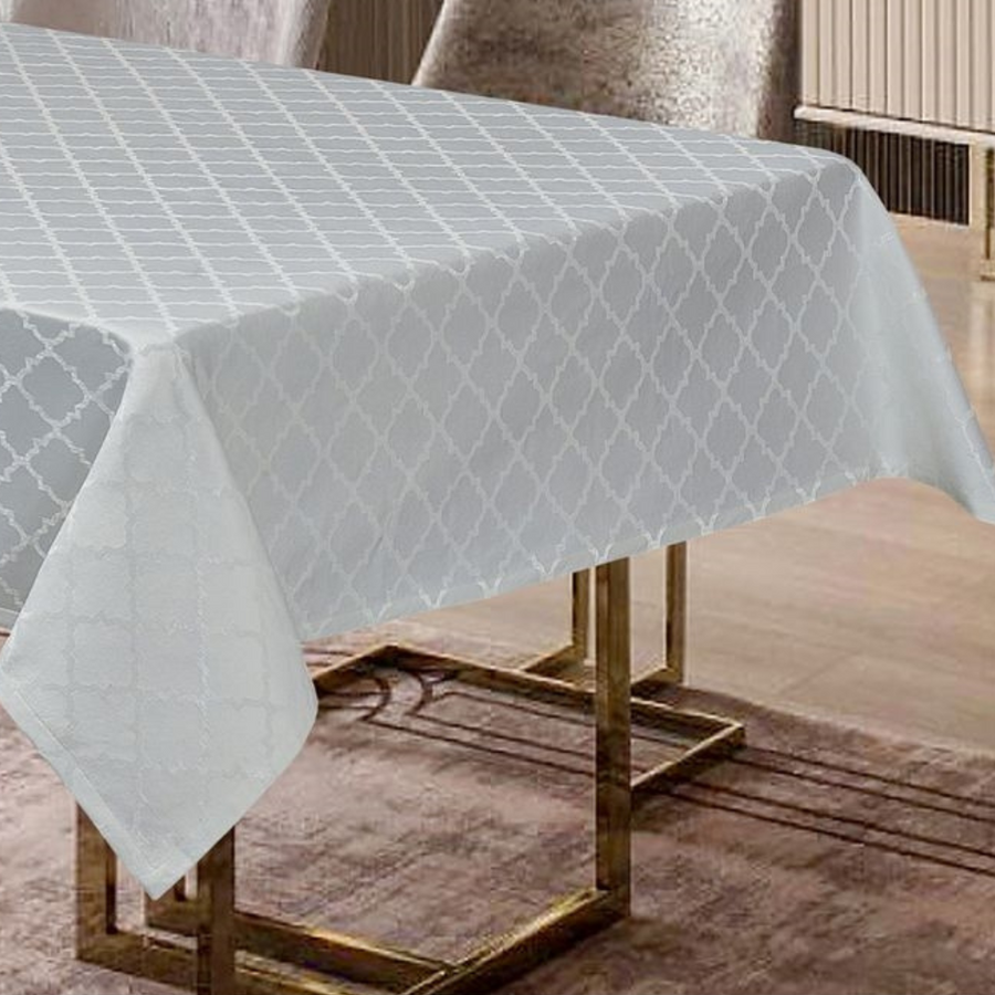 Milan White Tablecloth - The Closeout Connection