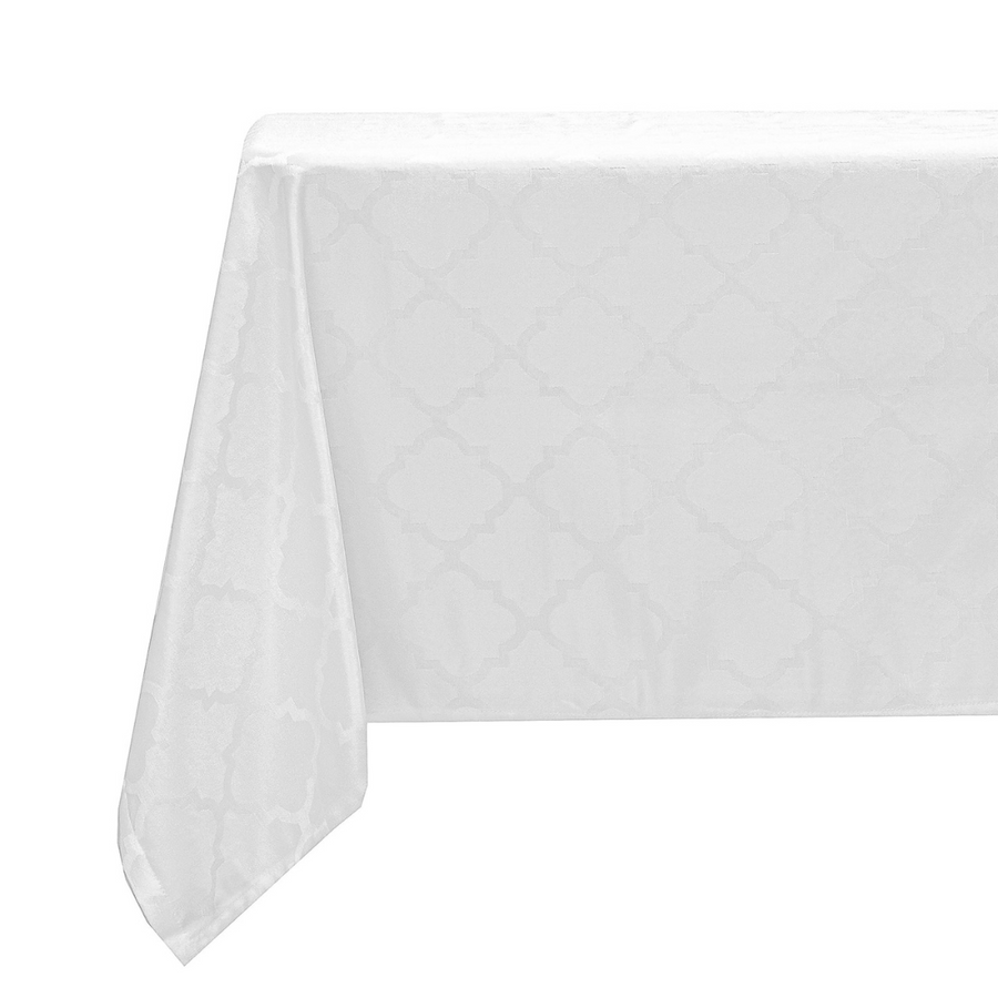 Milan White Tablecloth - The Closeout Connection
