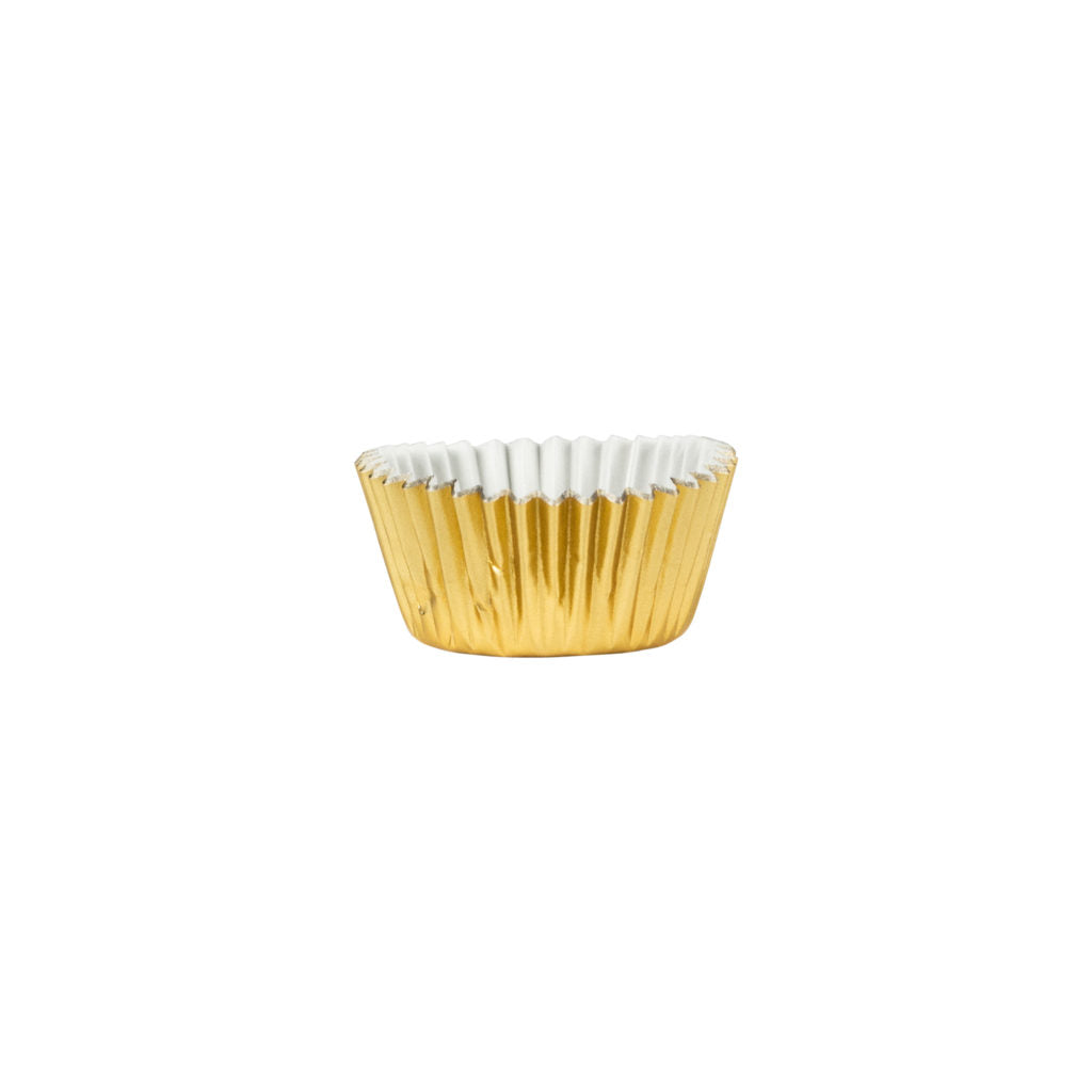 Mini Gold Foil Baking Cups - 40 Count