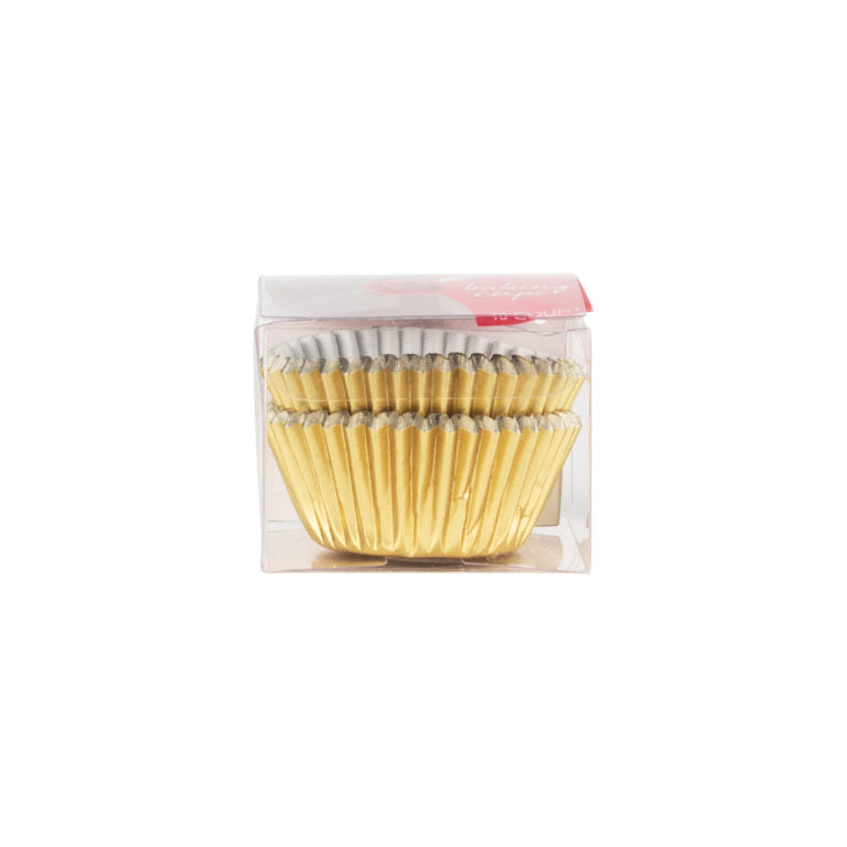 Mini Gold Foil Baking Cups - 40 Count - The Closeout Connection