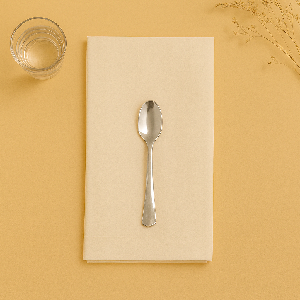 Mini Silver Plastic Spoons - 30 Count