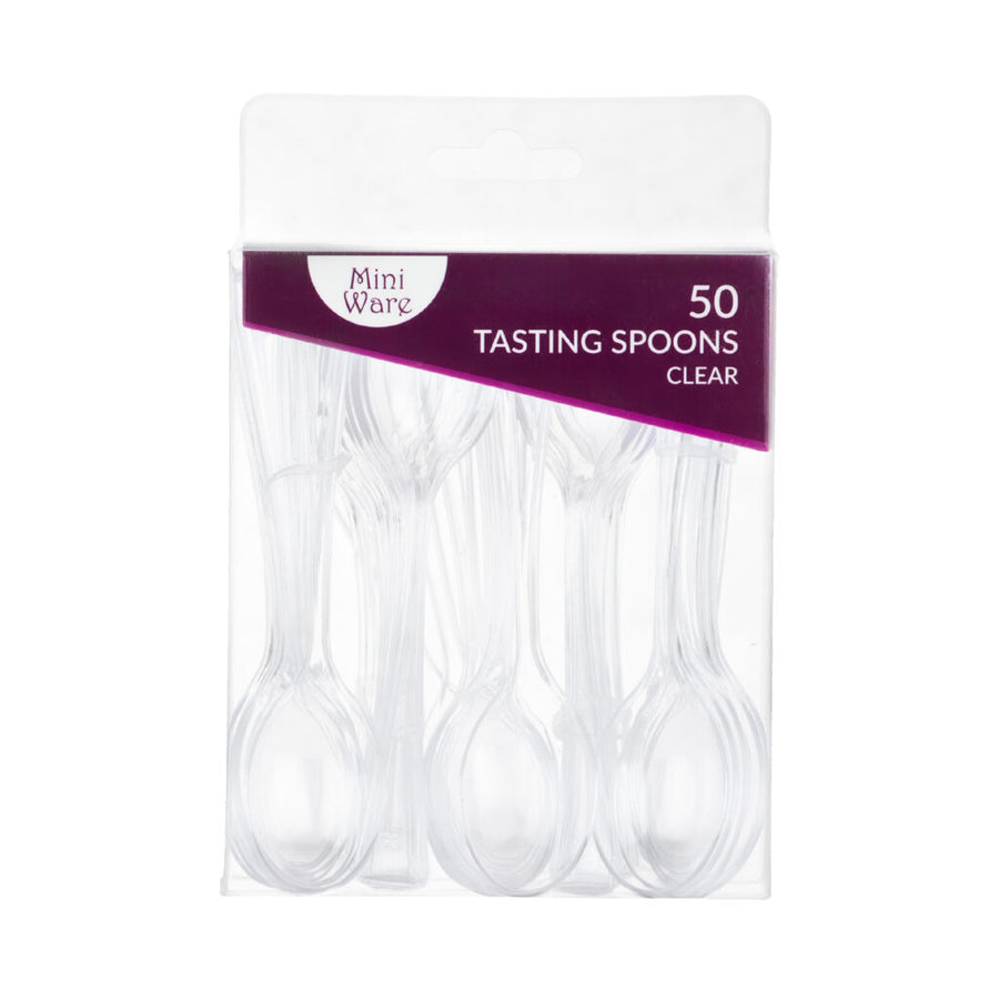 Mini Clear Plastic Spoons - The Closeout Connection