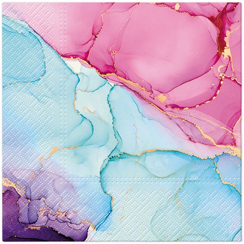 Watercolor Dream Lunch Napkin - 20 Count - The Closeout Connection