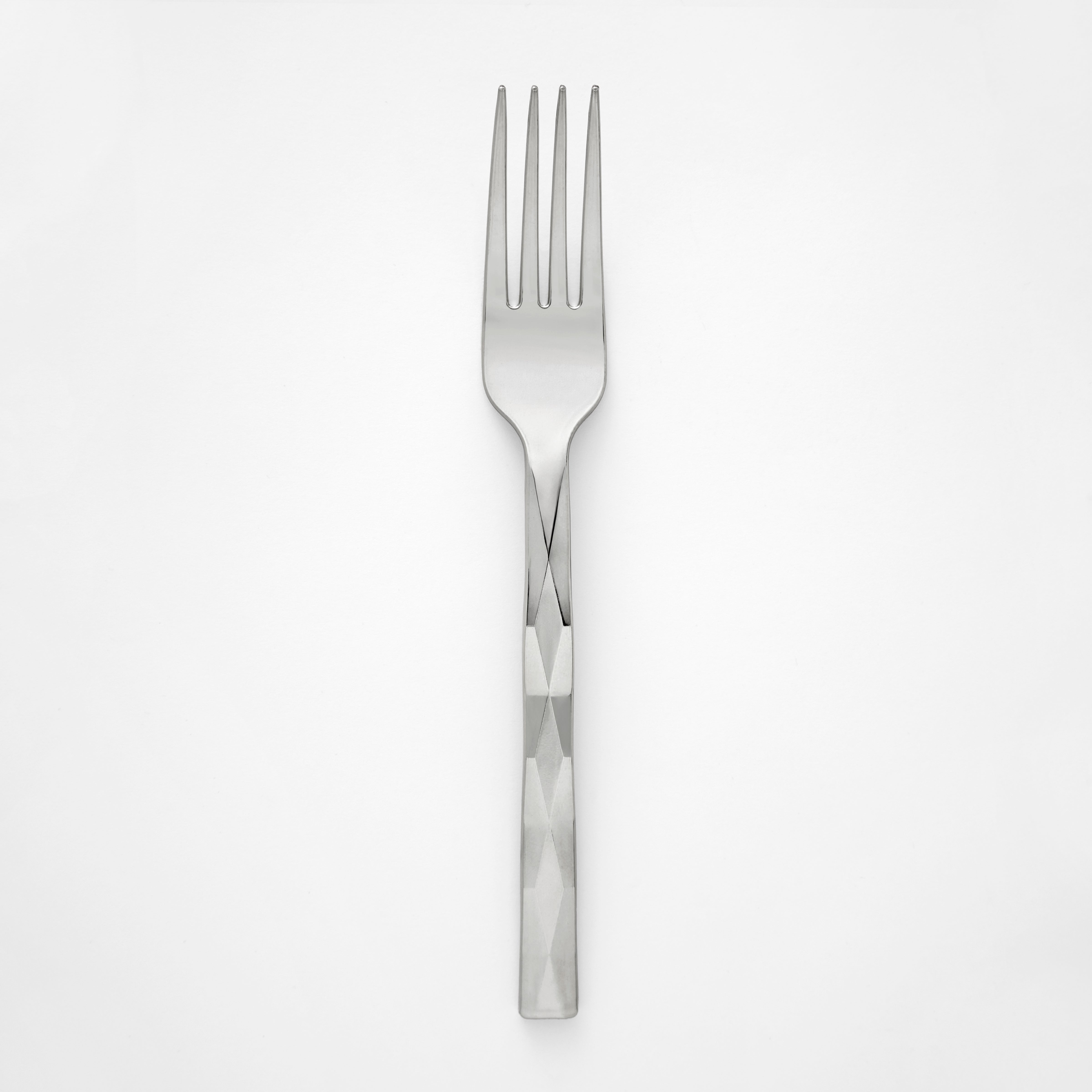 Decor Diamond Collection silver plastic dinner fork #Color_Silver