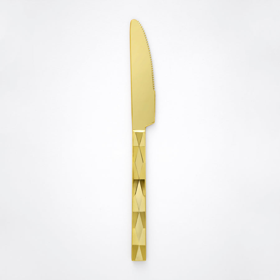 Decor Diamond Collection gold plastic knife 