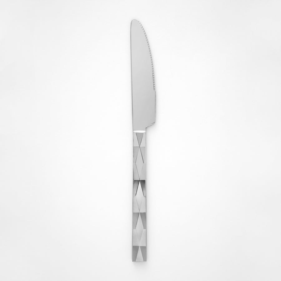 Decor Diamond Collection silver plastic knife 
