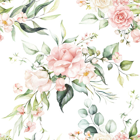 Blush Pink Bouquet Lunch Napkin - 20 Count