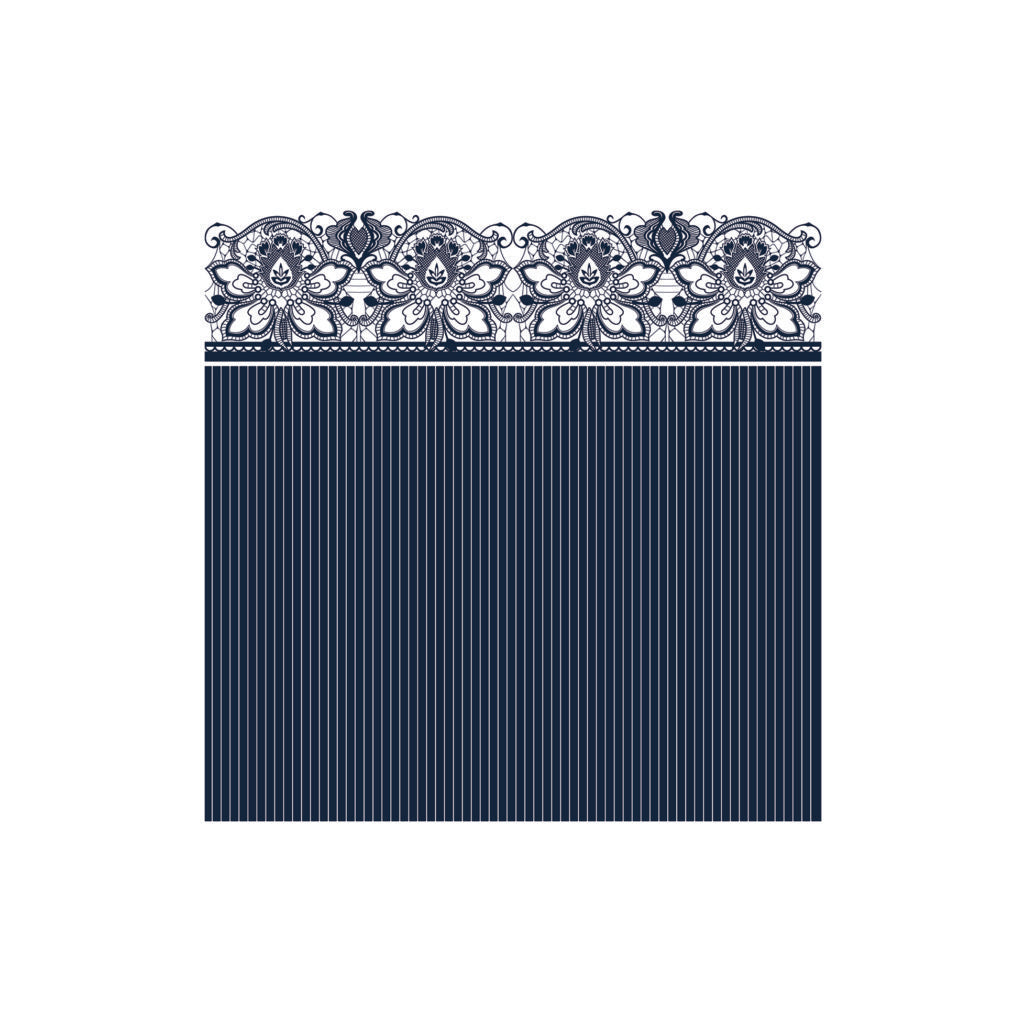 Cocktail Napkins Lace Navy - 20 Count