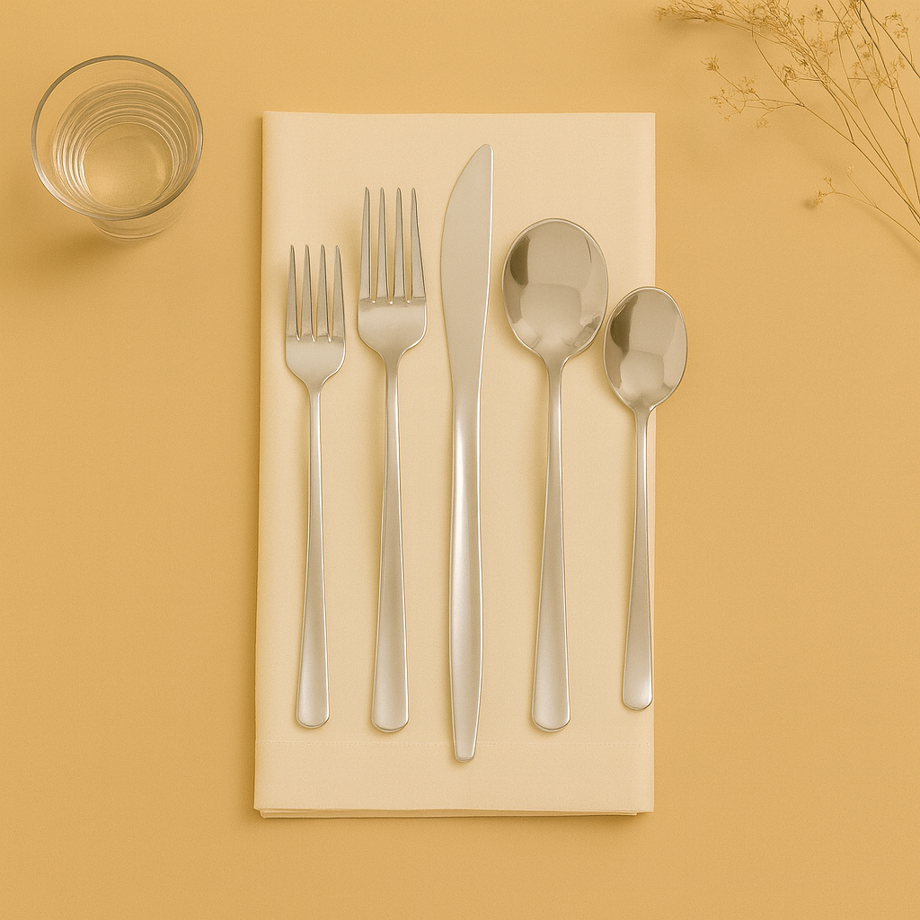 Novelty Flatware Silver Combo Set- 40 Count
