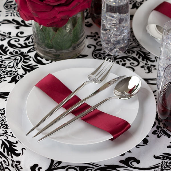 Novelty Flatware Silver Salad Forks- 32 Count - The Closeout Connection