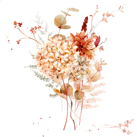 Spicy Colour Bouquet Lunch Napkin - 20 Count - The Closeout Connection