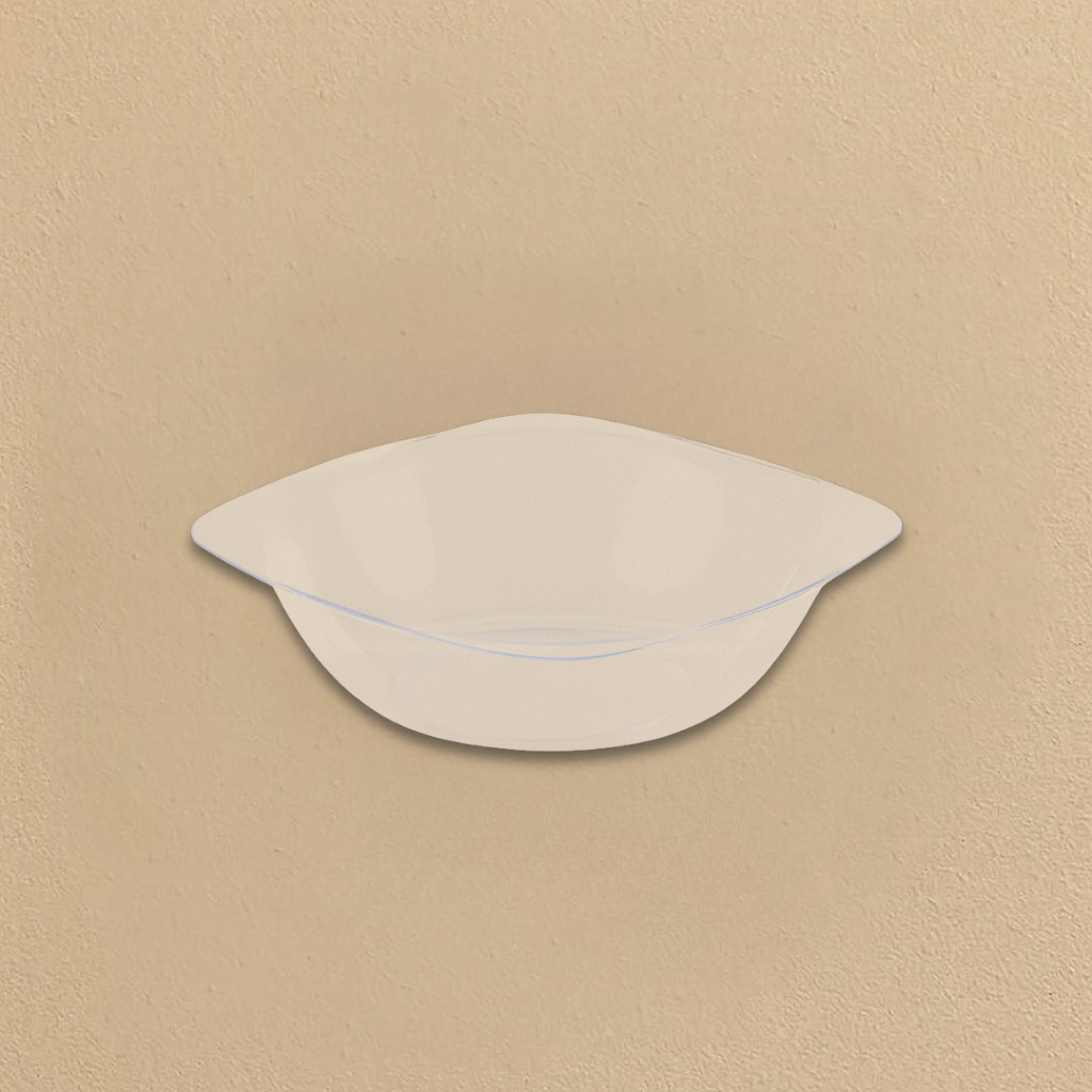 Organic Square Clear-Gold Rim