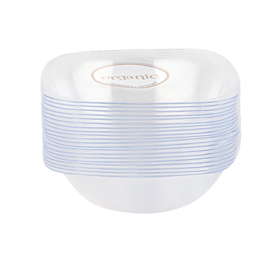 Organic Square Clear-Gold Rim - The Closeout Connection