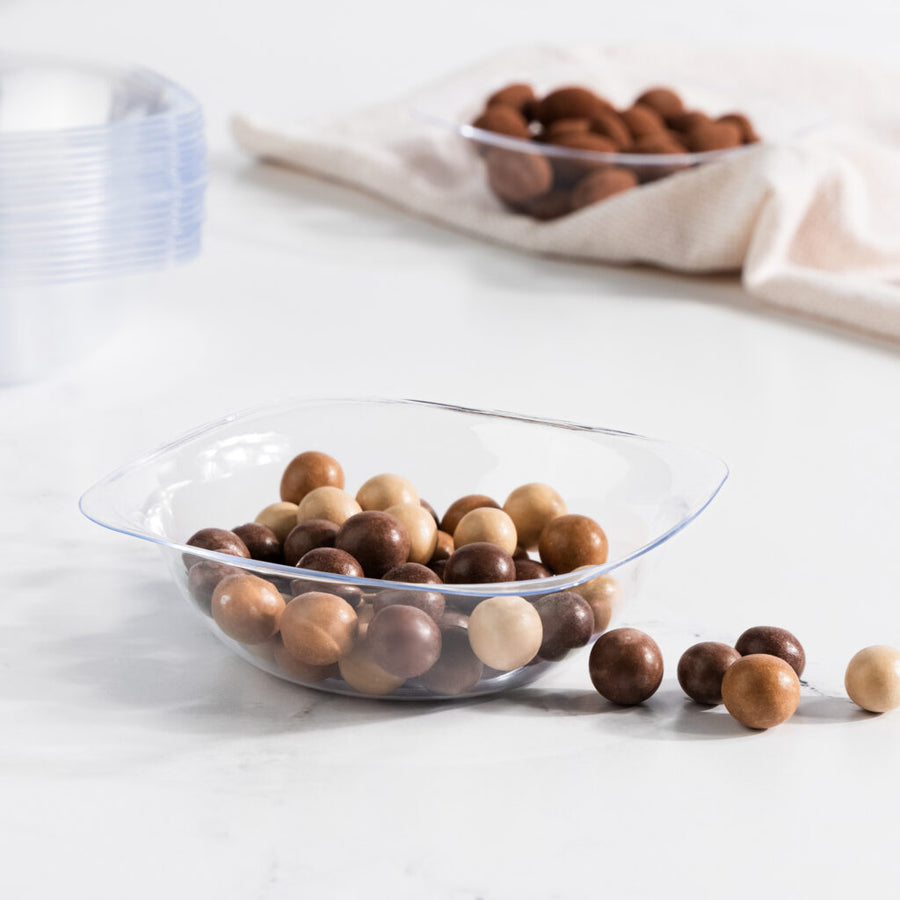 Organic Square Clear-Gold Rim - The Closeout Connection
