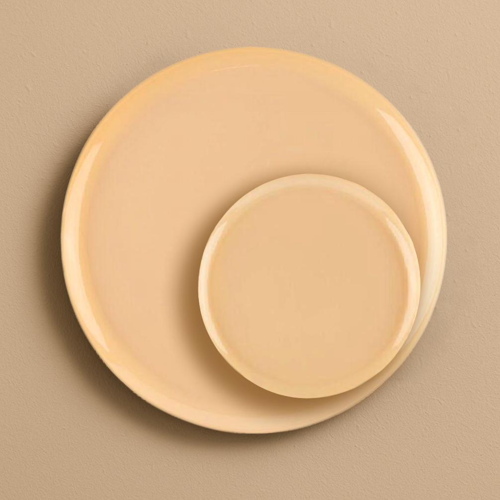 Dark Beige Plates- 10 Count