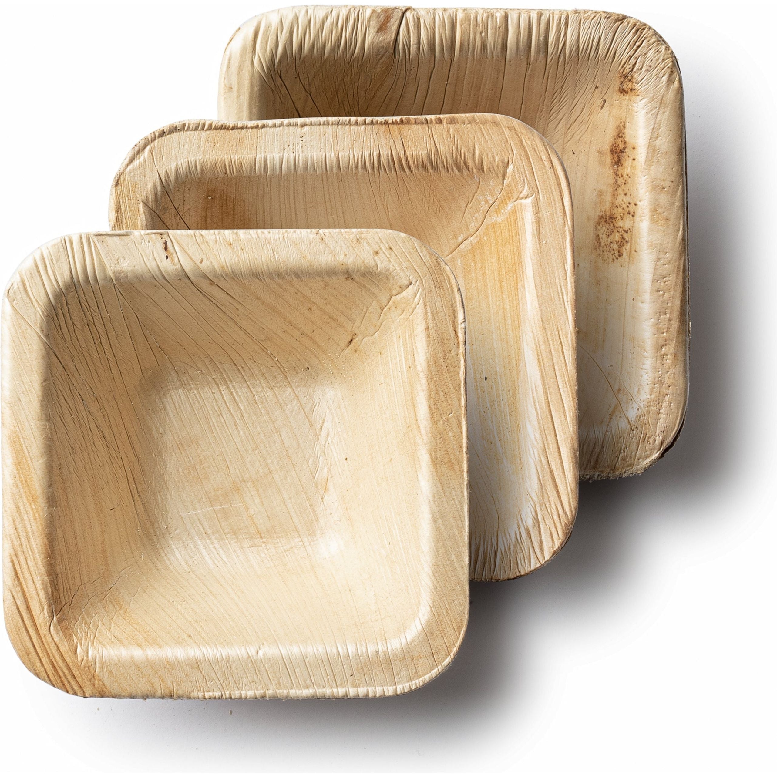 Palm Leaf Collection Square Dessert Bowls  8" - 10 count - The Closeout Connection