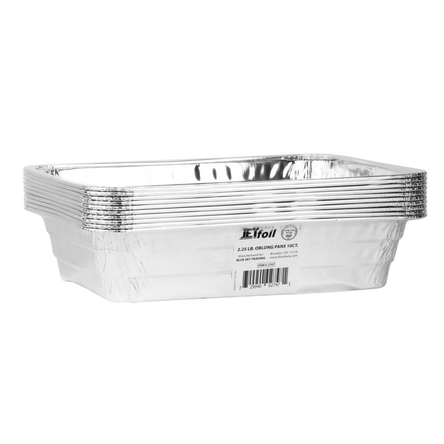 Oblong 2.25 lb. Aluminum Pans - The Closeout Connection