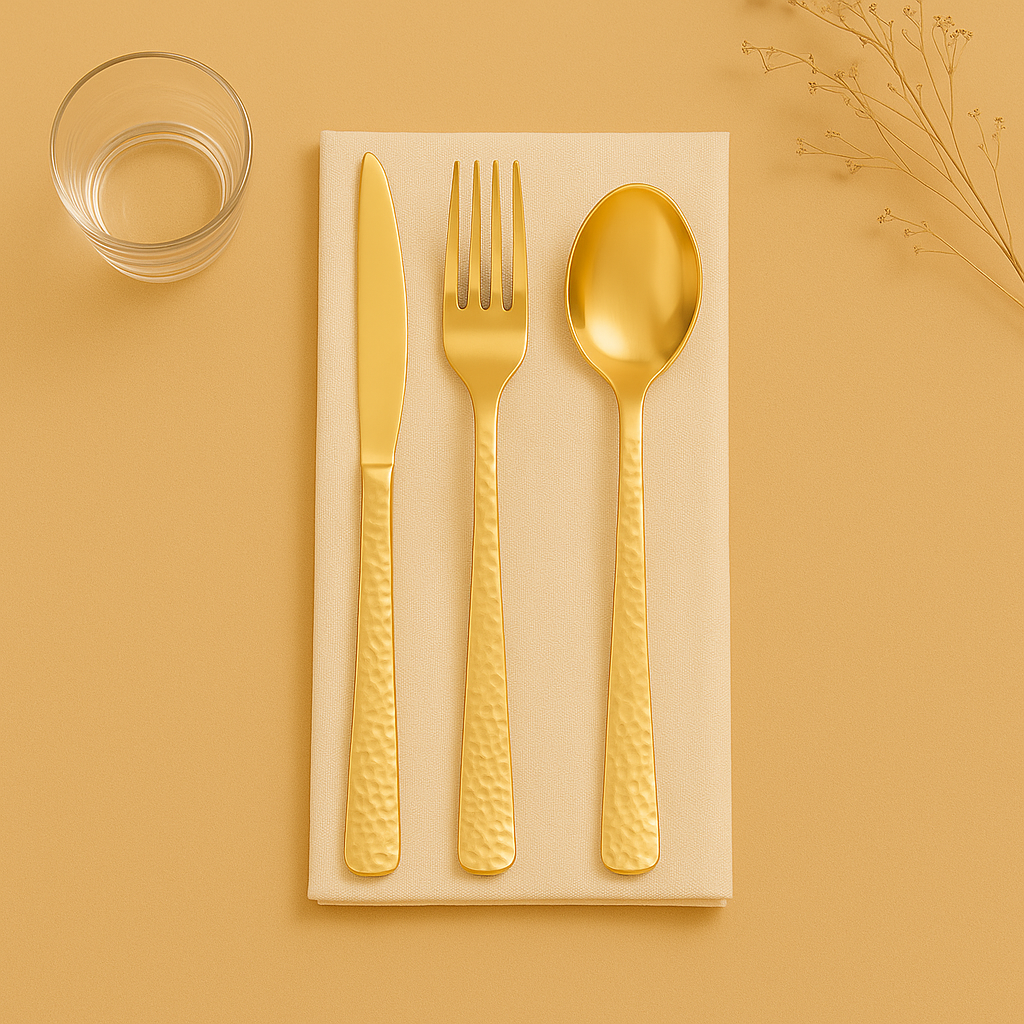 Pebbled Cutlery Combo - 32 Count